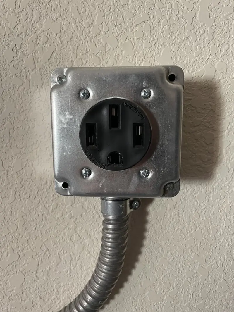 NEMA 14-50 outlet installed for Electrical Panel Upgrade in New Garden
